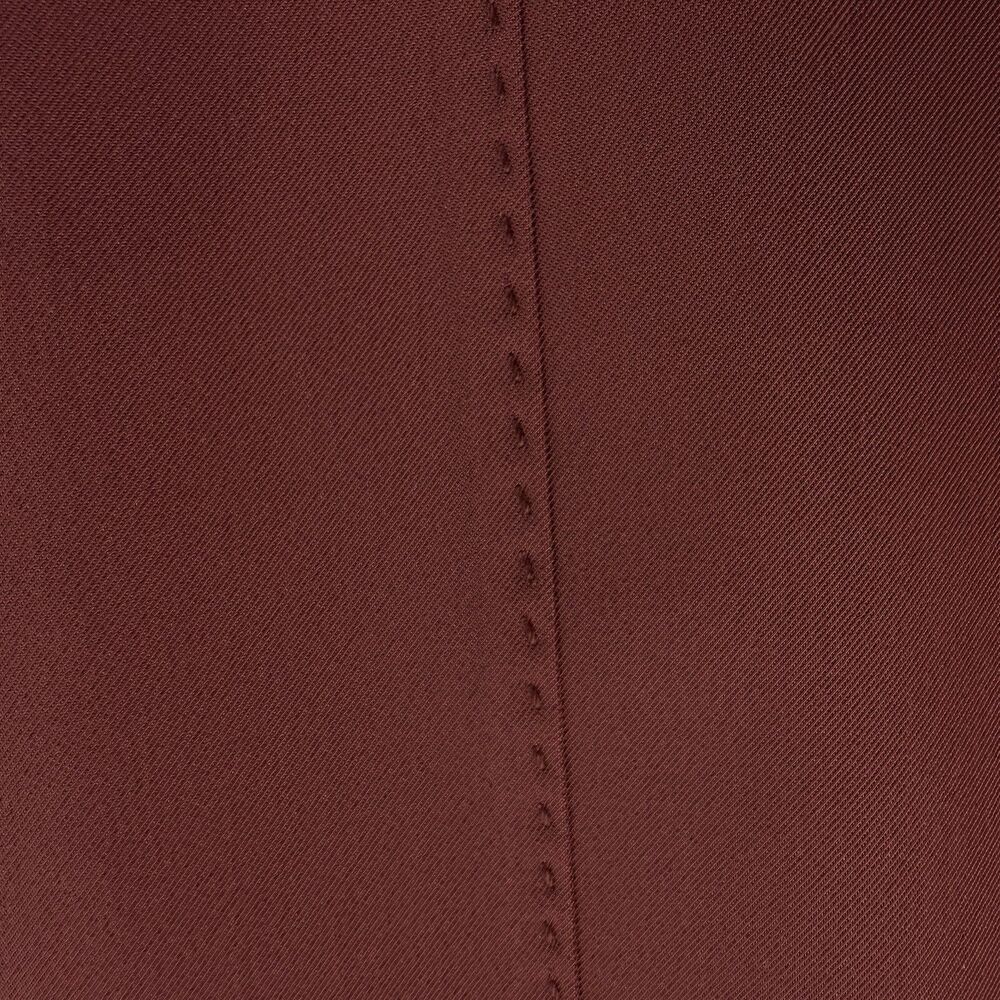THE ROW Rust Brown Pants 14 Stretch Woven Tapered Leg Front Seam Modern Office - Picture 3 of 15